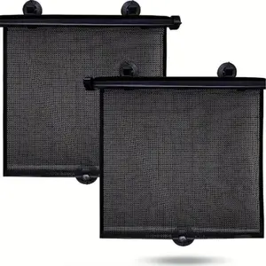 Retractable Car Sunshade Curtain, UV Protective & Heat Insulation Car Side Window Shade, Adjustable Sun Blocker for Vehicle, Sun Shade Mesh