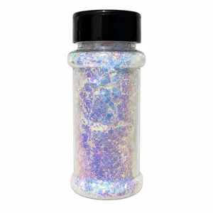 Single Chunky Glitter for snow globe cups, nail art and craft decor