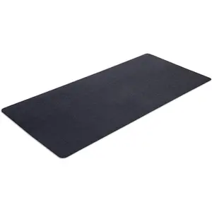Exercise Equipment Mat for under Treadmill, Rowing Machine, Elliptical Machine, Fitness Equipment, Home Gym Floor Protection, 30" X 66", Black
