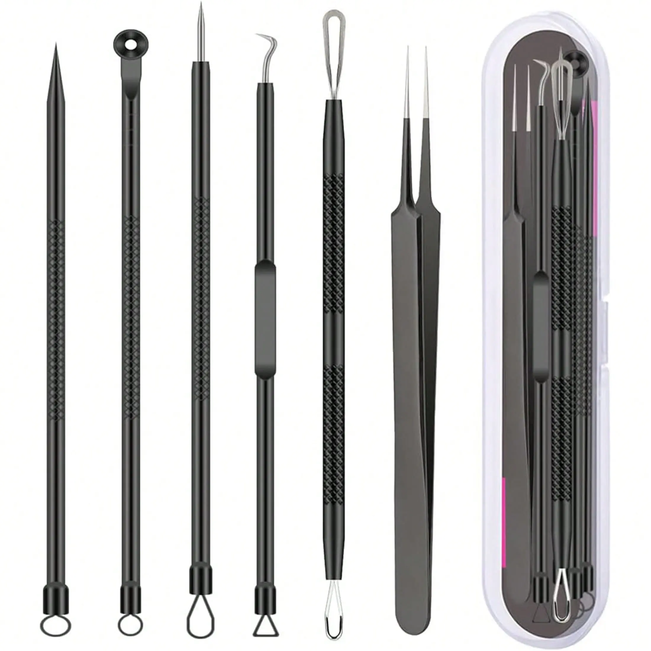 Acne Needle Cell Clip Set, Facial Care Tools Set, Beauty Tools, Skin Care Tool Suitable for Removing Blackhead, Cleansing The Face Of Oil Clogging, Blackheads, Acne, and Acne Problems