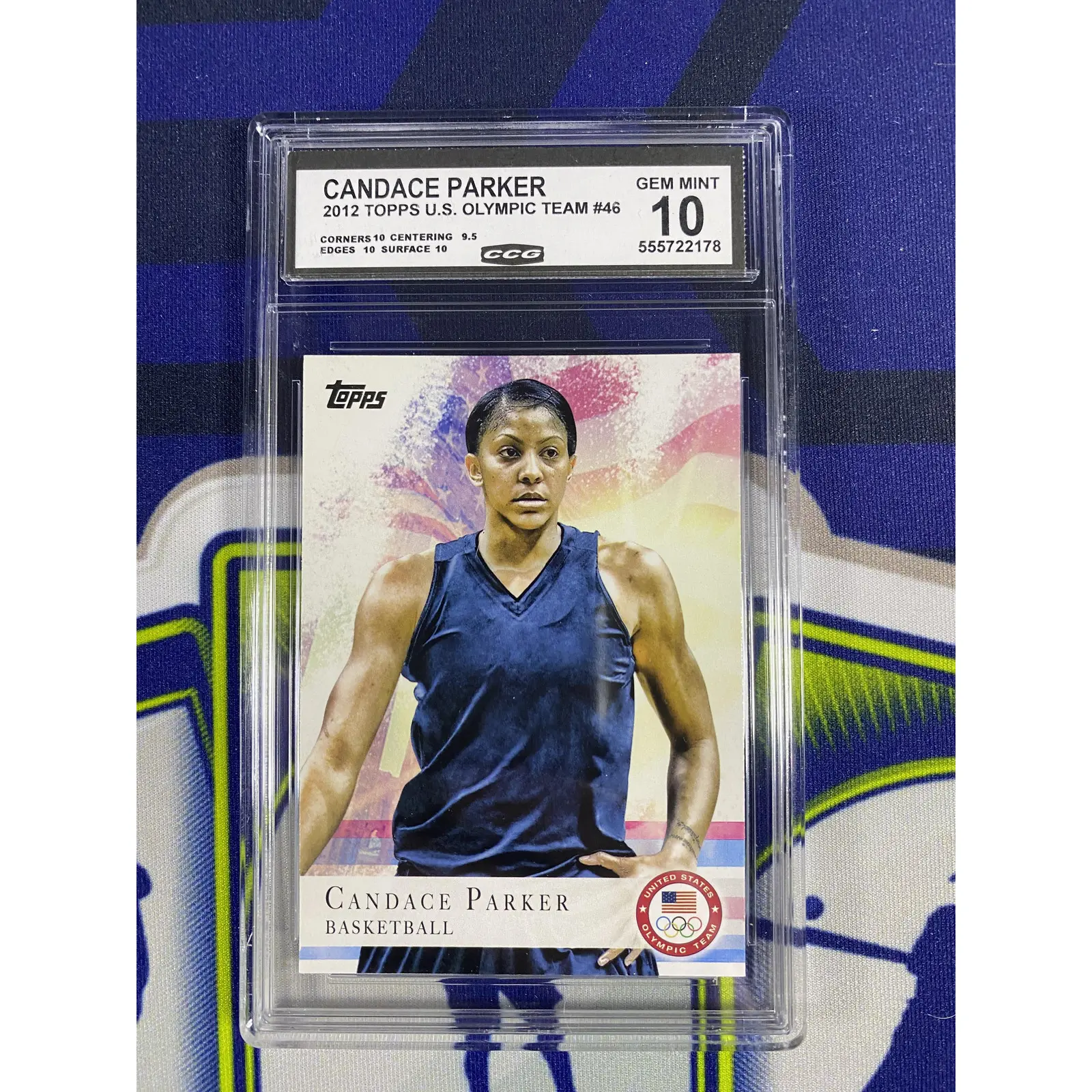 Candace Parker 2012 Topps US Olympic Team 46 CCG 10 RC