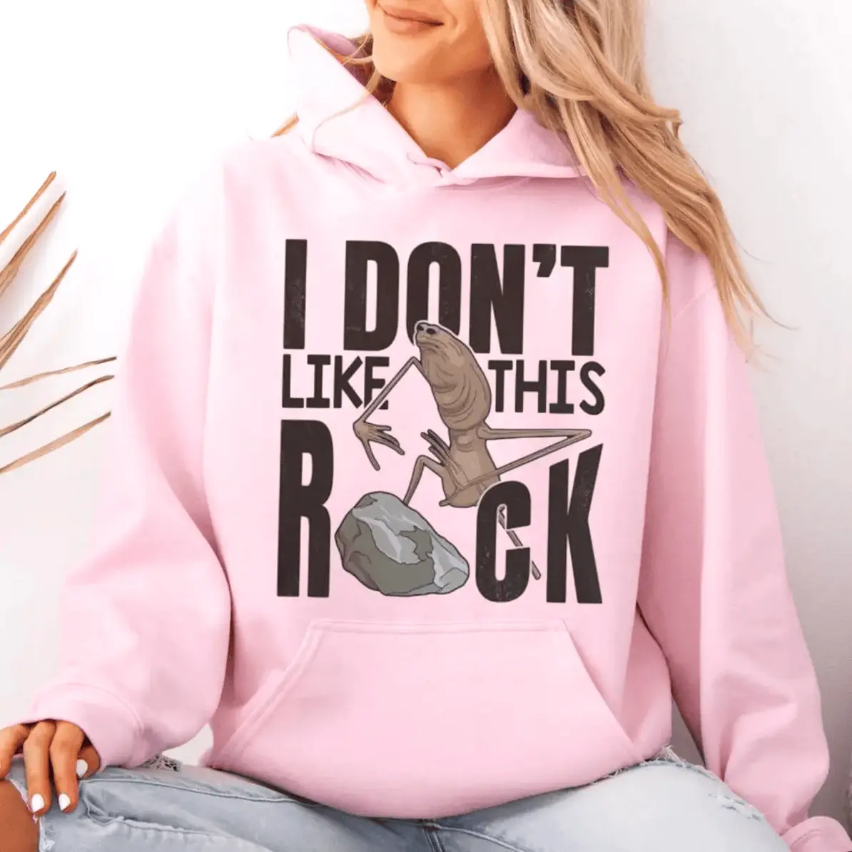 Marcus The Worm I Don't Like This Rock Sweatshirt Marcus The Worm Funny Meme Shirt Brain Rot Hoodie Unisex Sweater Pu Hoodied Universal Cotton Hoodie