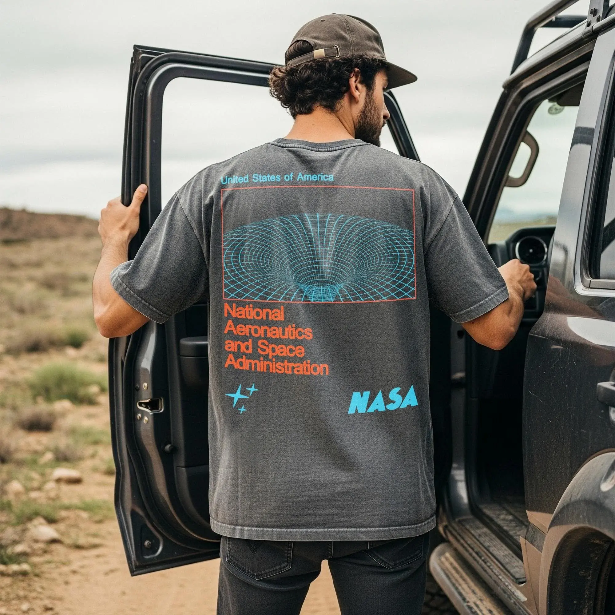 NASA Wormhole T-Shirt, Comfort Colors Space Nerd Graphic Tee
