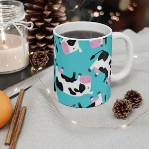 Straight From the Cows- Trendy Cool Cow High Quality Ceramic Coffee Tea Mug 11oz