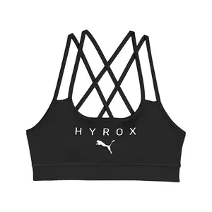 PUMA Womens X Hyrox Move Low Impact Strappy Sports Bra Casual Casual - Black