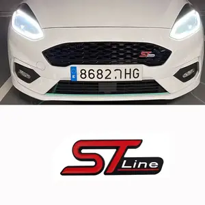 ST-Line Metal Automotive Stickers for Ford Focus Mondeo Edge Explorer - Grille Rear Fender Decals Decal for Cars
