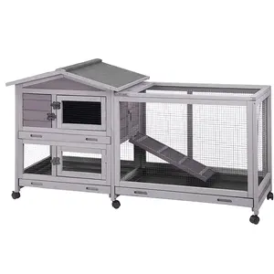 Aivituvin-AIR19 Indoor Outdoor Rabbit Hutch | Bunny Cage (Inner Space 9.6ft²) Aivituvin-AIR19 Indoor Outdoor Rabbit Hutch | Bunny Cage (Inner Space 9.6ft²)