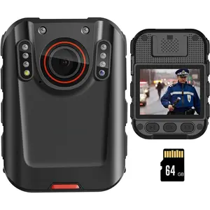 Camera,   Cam with 64GB Video Recording and Ultra  Night Vision,  Worn Camera for Law Enforcement Recorder
