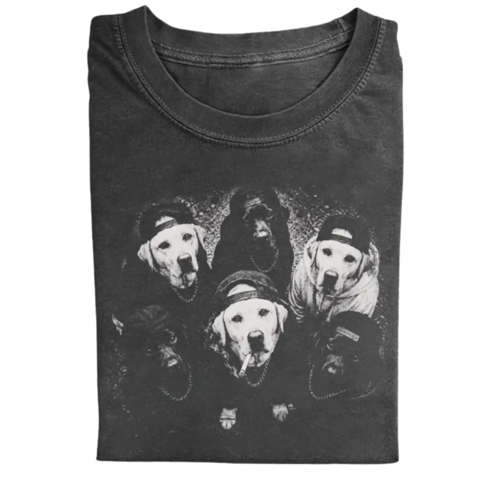 Funny Gangster Dog Comfort Colors T-Shirt, Vintage 90s Rap Dog Graphic Tee, Hip Hop Streetwear Puppy Shirt, Funny Dog Lover Gift, Unisex Casual Tee