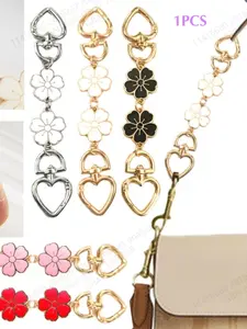 Bag Extender Chain Sakura Design Floral Pattern, Long Cross Shoulder Strap Accessory for Handbags & Wallets, All Seasons Use