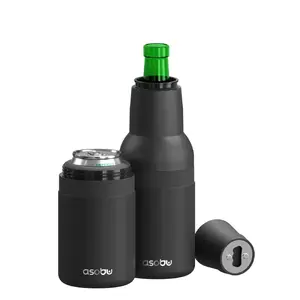 Asobu Frosty Beer Holder 2 Go Vacuum Insulated Double Walled Stainless