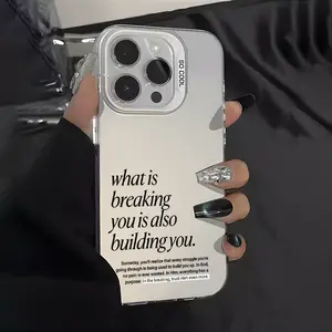 Christ Inspirational Quote Pattern Case for iPhone 16 15 14 Pro Max 13 12 11 XR XS Plus Shockproof Drop Protection Durable PC Smartphone Cover Gifts for women men girls boys Screen Protector Silicone