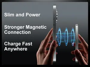 [Trusmí ] for Magsafe Portable Charger,5000mAh Slim Wireless Magnetic Power Bank with USB C Charging,Travel Essential for Magsafe Battery Pack Compatible with iPhone 17/16/15/14/13/12 Series,Graphite Gray