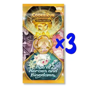 CookieRun TCG: Set 2: Age of Heroes and Kingdoms Loose Booster Pack - 3 Pack Bundle