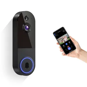 Cloud Storage Smart Wireless Video Doorbell Camera | IP65 Weatherproof Home Security Cam, 2.4G WiFi, Two-Way Audio, Night Vision, Visitor Alert