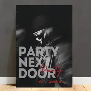Modern Wooden Frame Canvas Poster - 1 Piece PARTYNEXTDOOR Room Decoration - Ideal Choice for Valentine's Day Birthday Gift
