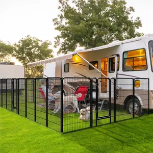 Yaheetech Dog Playpen 6 Panels Metal Pet Playpen Exercise Barrier Outdoor Indoor Fence with Door, 25/32/40/47 inch Yaheetech Dog Playpen 6 Panels Metal Pet Playpen Exercise Barrier Outdoor Indoor Fence with Door, 25/32/40/47 inch