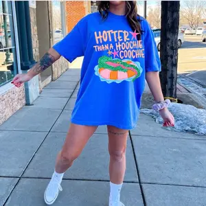 Hotter than Flo Blue Comfort Color Tshirt  T-shirt, Summer Tshirt, Trendy Tshirt, Viral Tshirt,