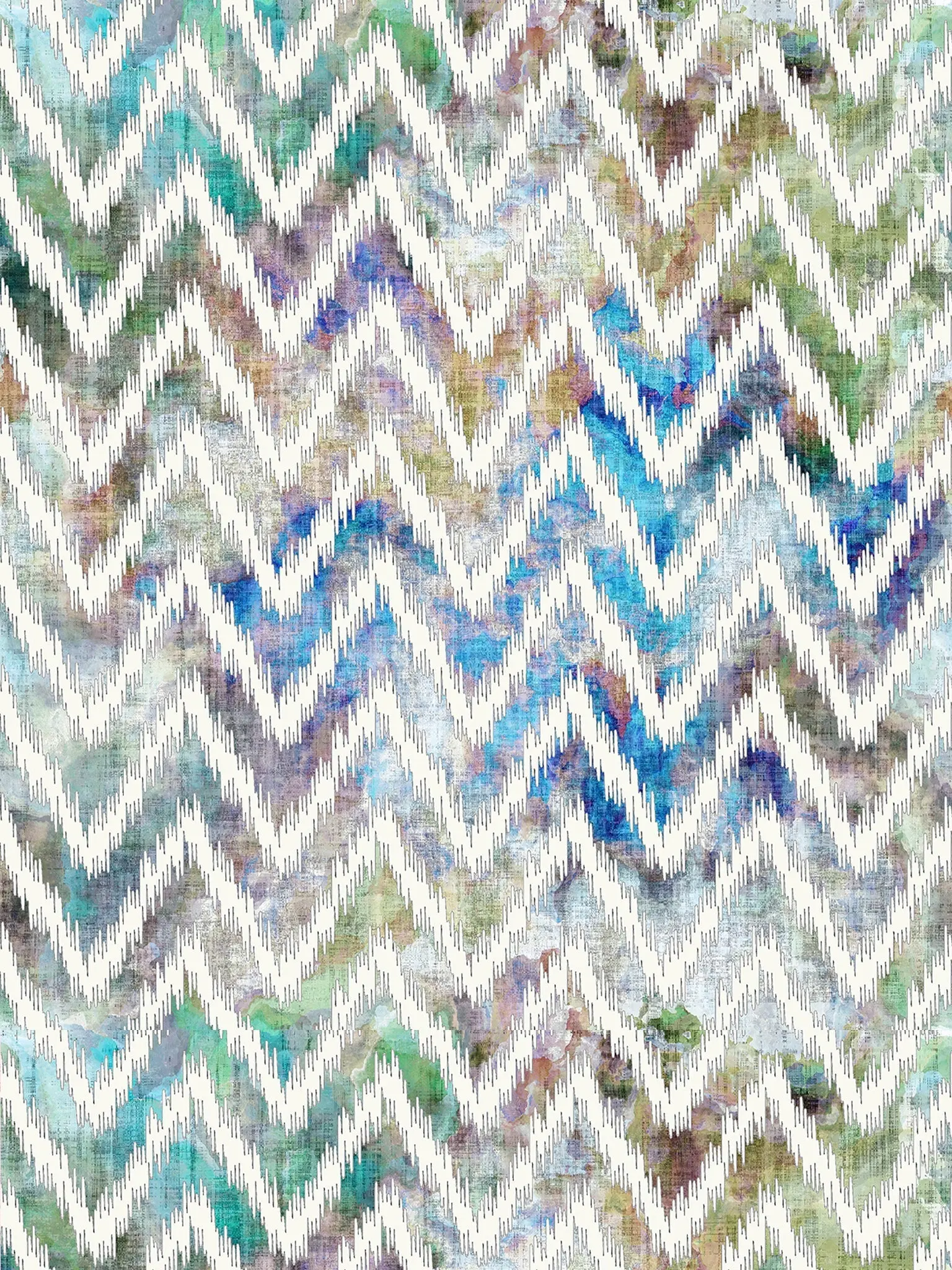 Chevron Coast Fabric