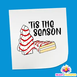 'Tis The Season cookies Tree Design - Christmas DTF heat transfer