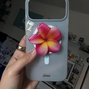 Pink and Yellow Plumeria Magsafe Phone Grip - TikTok Shop
