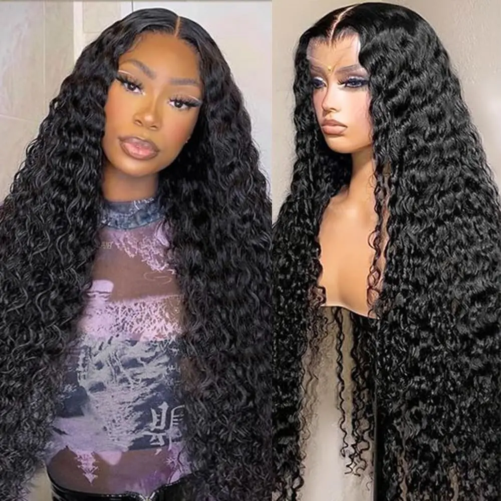 Nulook Hair 13x4 HD Lace Front Wig Water Wave Brazilian Human Hair 180% Density Pre-Bleached Knots Natural Hairline & Ultra Soft Texture Wavy #wigtok #Blackgirl #SpringFreshness #MothersDayDeals Lace Frontal Wigs