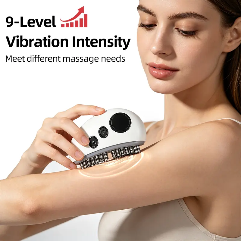DealsForYouDays-Portable Rechargeable Handheld Meridian Massager, Long Battery Life, Metal Massage Heads for Face, Neck, Abdomen & Arm Muscle Relief, Home Fitness Massage Tool SummerWins