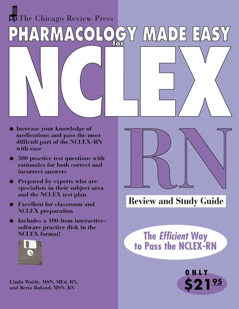 USED-Pharmacology Made Easy for NCLEX-RN: Review and Study Guide [With Disk] by Waide, Linda (Paperback)