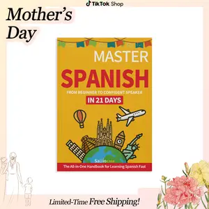 2026 Edition Professional Level Master Spanish in 21 Days - Complete Audio Courses and Real Sentence Practice Book, suitable for beginners, suitable for gifts,Language Enthusiast,Textbook Language,textbooks, Mother's Day gift! Happy Mother's Day!