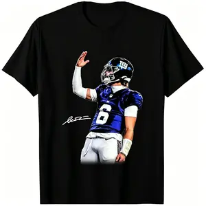 🏈[Viral TikTok Shirt][Football Graphic Tee] Jaxson Dart Vintage Football T-Shirt – Unisex Sports Fan Graphic Tee, Cotton Short Sleeve Casual Streetwear for Men & Women