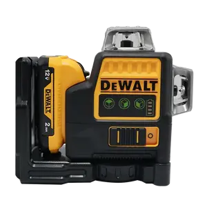 Dewalt DW089LG Professional Green Laser Level, 12V, 12-Line, 3-Side, 360-Degree Vertical Self-Levelling Unit