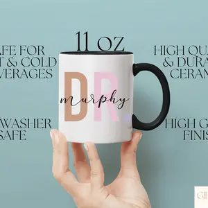 Personalized Doctor Mug Custom Gift Custom Doctor Mug For Your Doctor's Appreciation Gift Doctor Gift PHD Gift Doctor Mug For Birthday