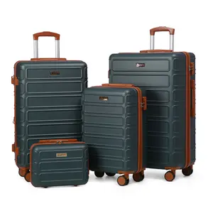 Luggage Sets 4 Piece, Expandable ABS Hardshell Suitcase with TSA Lock, Double Spinner Wheels & Lightweight Durable Design, Ideal for Back to School and Holiday Trips