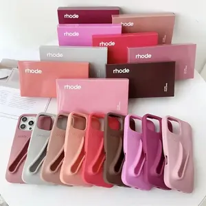 Rhode Lipstick and Lip Gloss Phone Case for iPhone 17 16 15 14 13 Pro Max Plus Lip Gloss Phone Case Including Lipstick