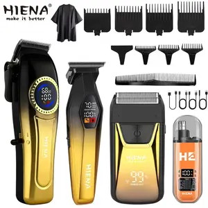 4-Piece Men's Cordless Shaver Set - USB Rechargeable, Haircut Tool Kit, Men's Shaver and Beard Trimmer Set, Ideal for Travel and Home Use, Valentine's Day, Birthday Gifts, Suitable for Men, Husbands, or Boyfriends.