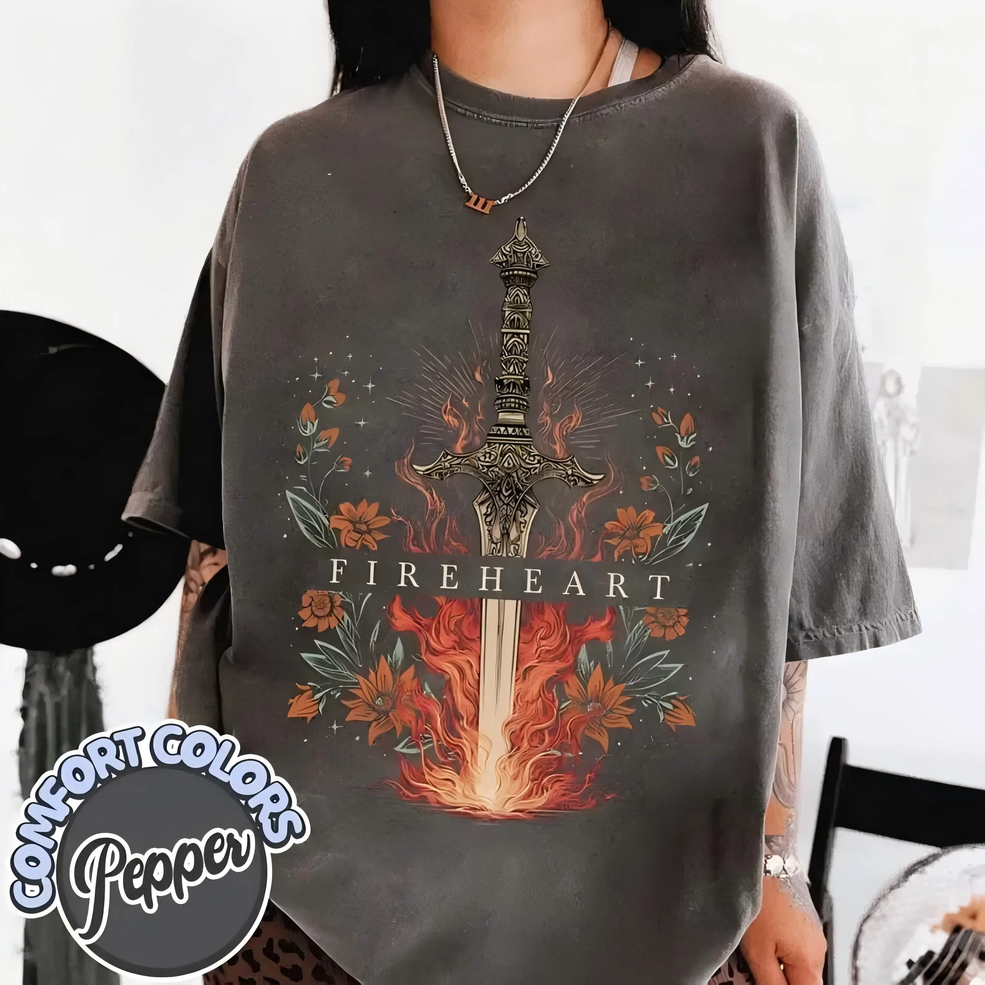 Comfort Colors Aelin Fireheart T-shirt, Alin Galathynius Throne Of Glass T-shirt, Tog Merch