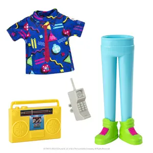 Retro Rad ’80s Elf Clothes – Official Elf on the Shelf MagiFreez Elf Outfit for Christmas Elves, Elfcore Rewind Edition