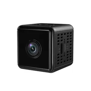 Modern tech cube smart home camera with 4K video, real-time alerts, and 360-degree panoramic view. Platform-compatible and can be embedded into a smart home ecosystem. Suitable for watching over children, pets, or home security.