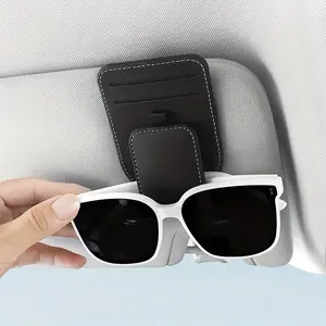 High-Quality Car Sunglass Holder, Multi-Function Dashboard Card Clip, In-Car Sunglasses Organizer, Sunshade Mount, Essential Car Accessory