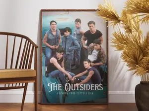 The Outsiders Poster, Retro Movie Poster, Vintage Poster, Gift for Her, Gift for Him, Matt Dillon, Ralph Macchio, Home Decor, Wall Art, Gift