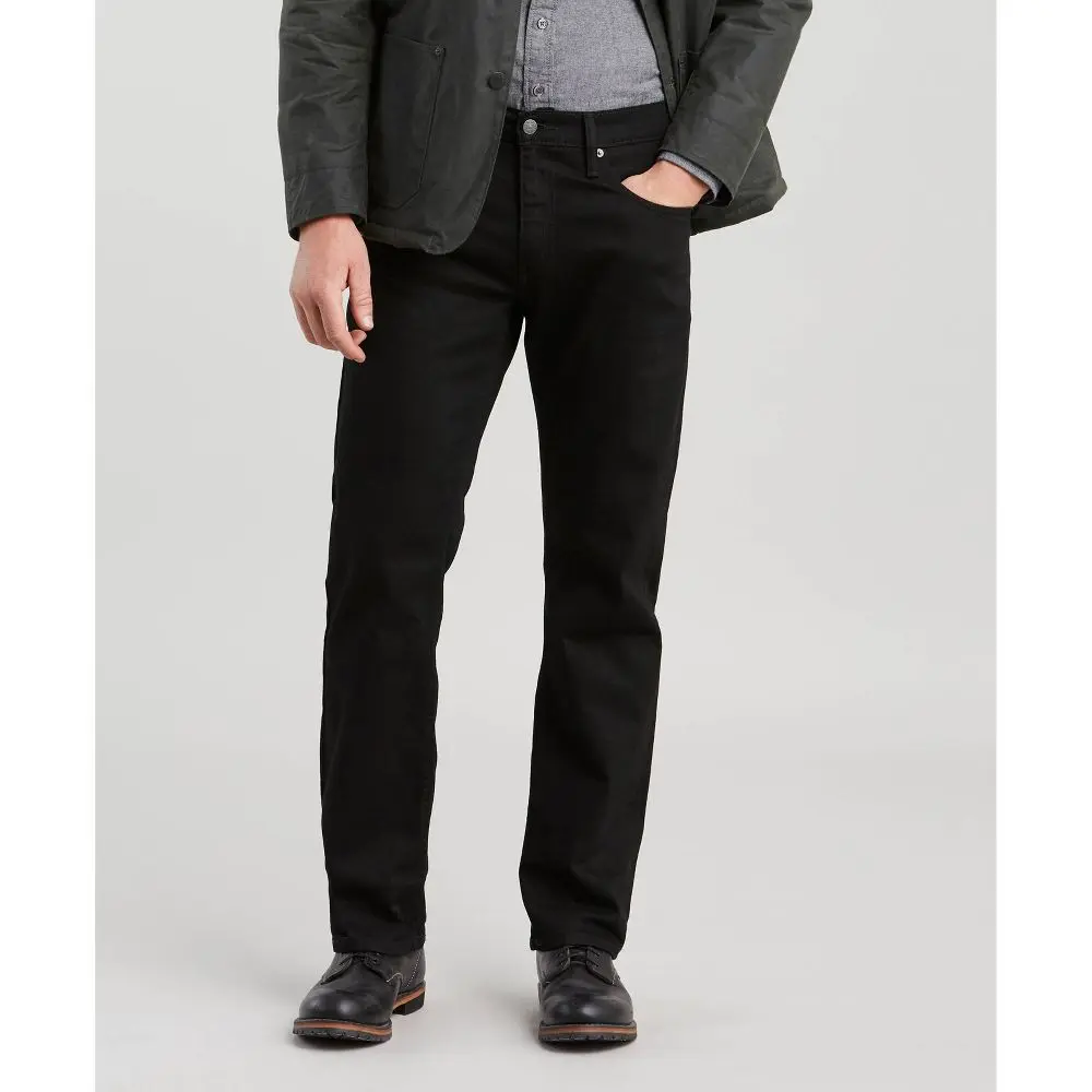 Levi's Men's 559 Relaxed Fit Straight Jeans - Black Denim 32x30: Heavyweight Cotton Denim Mid Rise