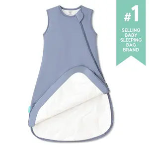 PurComfy Baby Sleep Sack 1.0 TOG (Suitable for 69-73°F), Supersoft Premium Bamboo Viscose Toddler SleepWear, 2-Way Zipper Wearable Sleepwear for Newborn Comfortable Nighttime Sleep