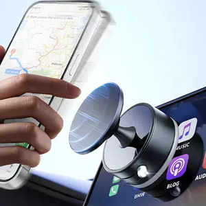 Vacuum Magnetic Phone Stand, 360°Adjustable Car Phone Holder for Magsafe with Suction Cup, Portable Phone Mount for iPhone 17/Android Smartphones, Universal Scenarios Car/Gym/Mirror/Shower