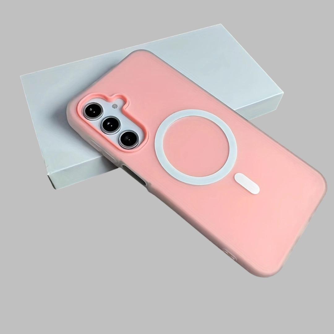 Phone Case For Samsung For Galaxy S26 S25 S24 S23 S22 Ultra Plus Fe Edge + 4G 5G New Jelly And PC 2-in-1 Candy-colored Translucent Anti-fall Mobile Phone Case Can Be Split Into Two For Use, Featuring Magnetic Wireless Charging