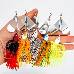 5 Piece Set 13g Mustad Water Far Casting Noise Tractor, Rotating Composite Glitter Micro Lure, Stream Shallow Area Bass Fishing Bait Spoon Lures