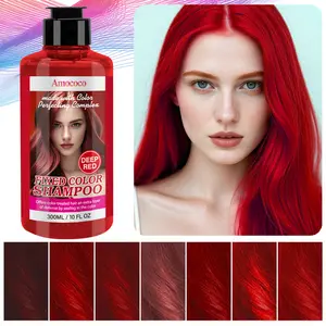 Amococo 6 Color color-fixing Shampoo300ml Color Repair Styling Colored Hair Shampoo Repair Locked Color Slow Fade Smooth & Shine Colored Hair Treatment Shampoo