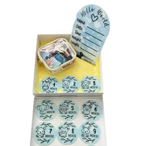 Mama Hygiene Go Bag - 12 Month Milestone Acrylic Circle - Baby Announcement Sign - Baby Shower Gift