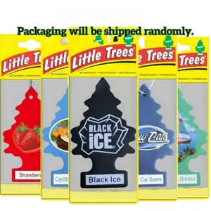 Little Trees Car Air Freshener Hanging Tree, 5 Scent Varieties, Long-Lasting Paper Fragrance, Vibrant Design, Auto & Home Odor Neutralization, Car Scents