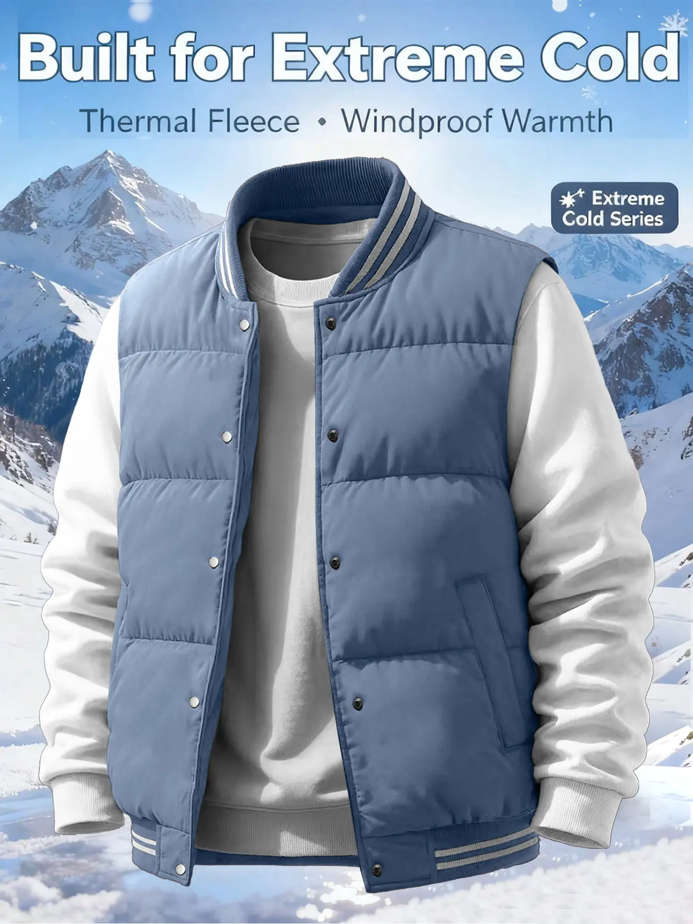 Men's Baseball Collar Waistcoat Vest Gilet with Striped Trim and Button Closure, Stylish and Warm Sleeveless Top for Everyday Wear