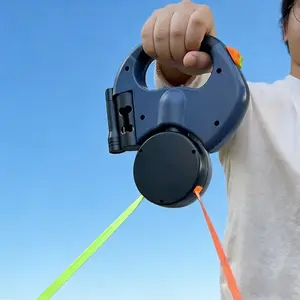 2026 Dual (2) Dog Retractable Leash, Auto-Untangles, Supports Up to 30lb Dogs, 10ft Distance Each Dog, Color-Coded Control, Reflective Leads, Waterproof